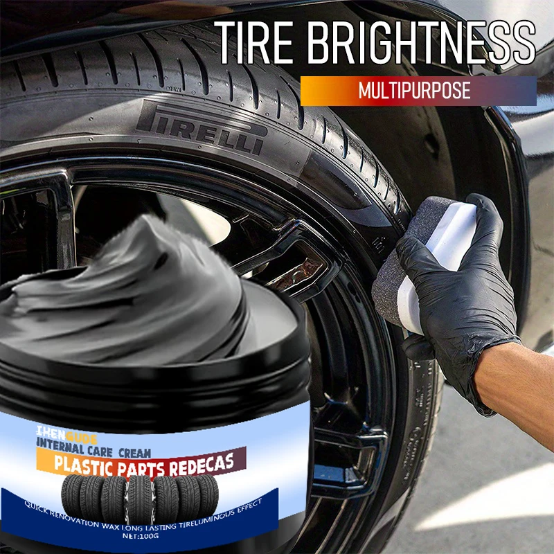 

1 Piece 100g Car Plastic Repair Agent Recovery Black Luster Car Interior Leather and Panel Update Wax Car Polishing and Repair Coating Cleaning Rejuvenation Repair Wax
