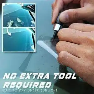 Windshield Crack Repair Kit for Glass Car Glass DIY Windscreen Tool for Fixing Chips Cracks Star-Shaped Nano Fluid Filler Repair