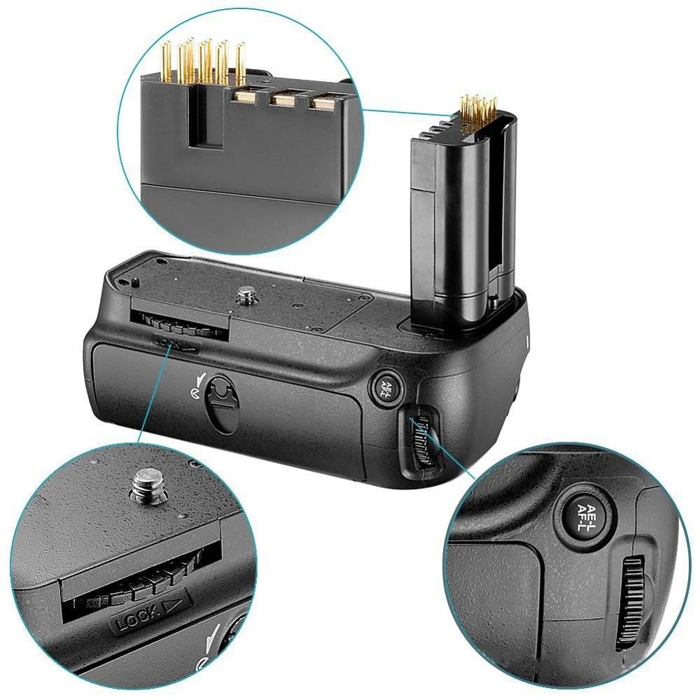 Mcoplus-nikon DSLR SLRカメラ用バッテリーグリップホルダー、BG-D80、MB-D80、交換用