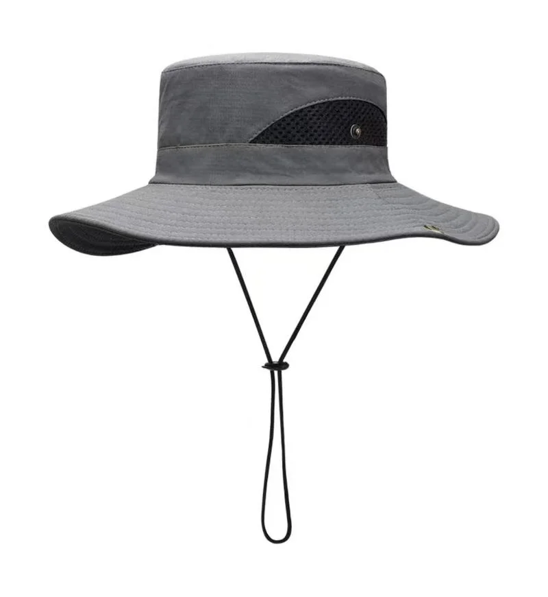 Outdoor Quick-Drying Wide-Brimmed Net Ventilated Fishing Hat for Men and Women, Same Style, Versatile and Durable, Multi-Functio 4