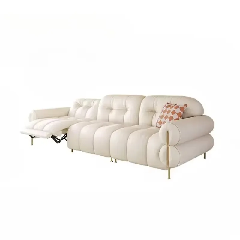 Waterproof Beige Electric Sofa 2 Seats Modern Indoor Designer Recliner Sofas Lazy Oversized Relax Divano Intelligente Furniture view 6