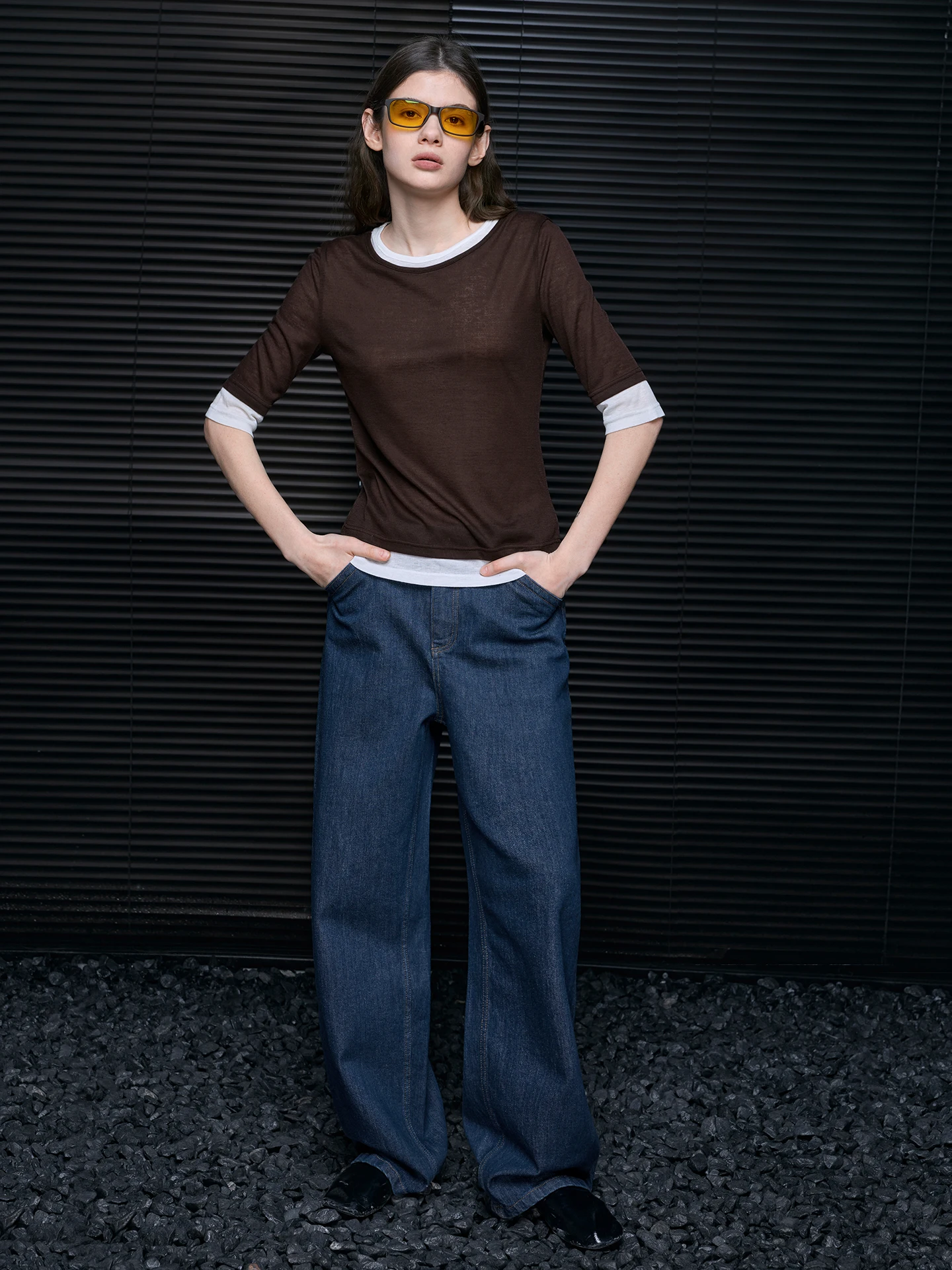 

Женская футболка Slim Fit с цветными блоками и коротким рукавом, в уличном стиле, повседневная, с рукавом до локтя, модная, универсальная, новинка весенней коллекции.