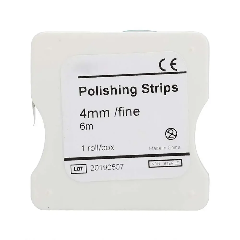 6 M/doos Tandheelkundige Polijsten Strip Tanden Whitening Tandheelkunde Gereedschap Voor Behandelen Parodontale Scaling Kleur Roll Polijsten Strip Orale