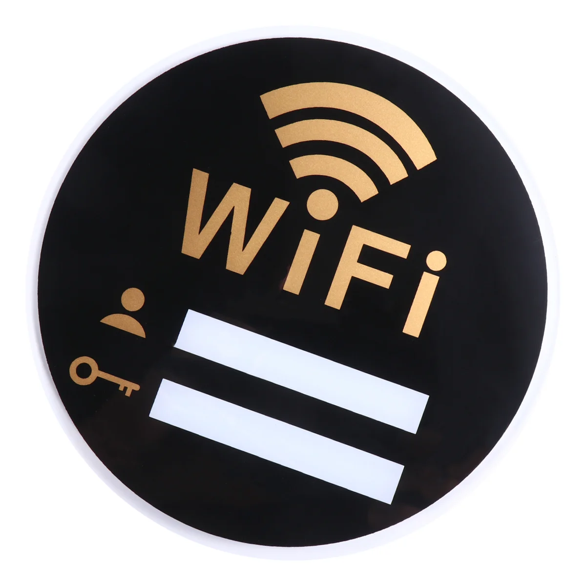 Exquisite Acrylic Wifi Sign Useful Wall Sticker Acrylic Reminder Pratical Wifi Password Acrylic Reminder (20x20cm)