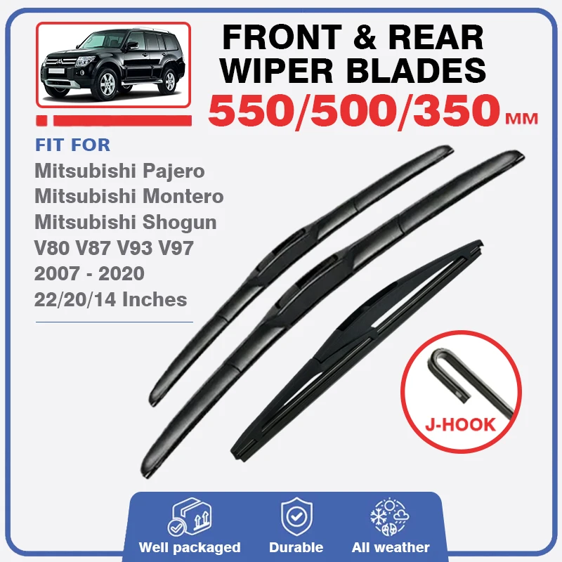 

Wiper Blade For Mitsubishi Pajero 4 Montero Shogun 2007-2020 V80 V87 V93 V97 Front Rear Windshield Windscreen Window Accessories