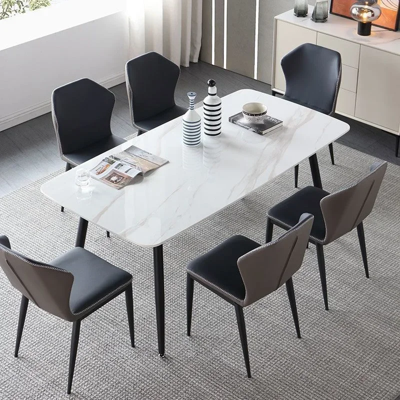 Italian Nordic Dining Table Luxury Vintage Modern Grey Dining Table Minimalist Storage Conjuntos De Sala De Jantar Furniture