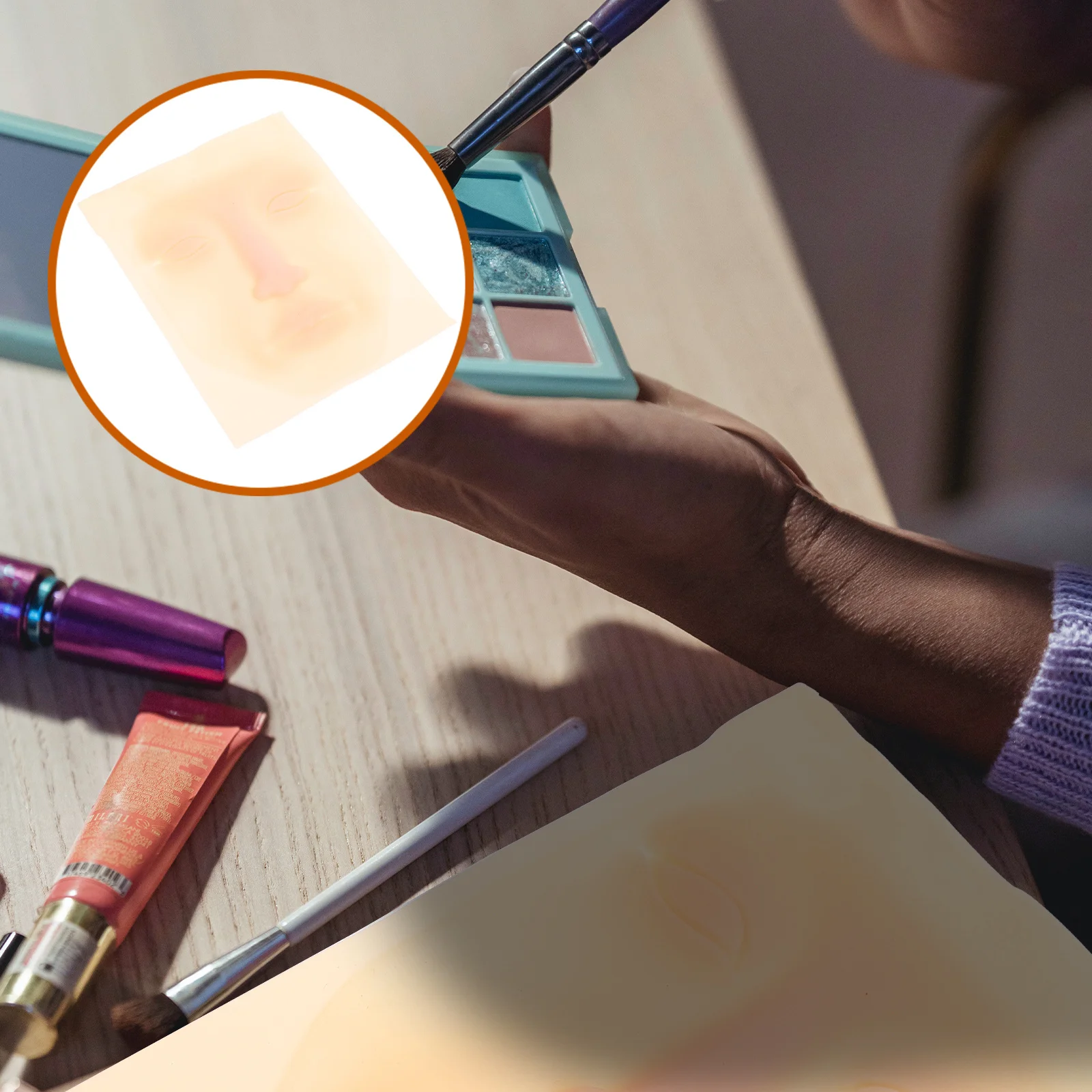 3 قطع من ممارسة الوشم السيليكون، بشرة مزيفة ناعمة واقعية للمكياج، ممارسة مستلزمات التدريب على الوشم Microblading