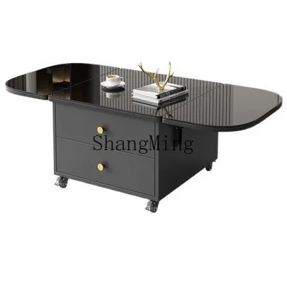 

CL multi-functional folding coffee table dining table side modern simple household telescopic dining