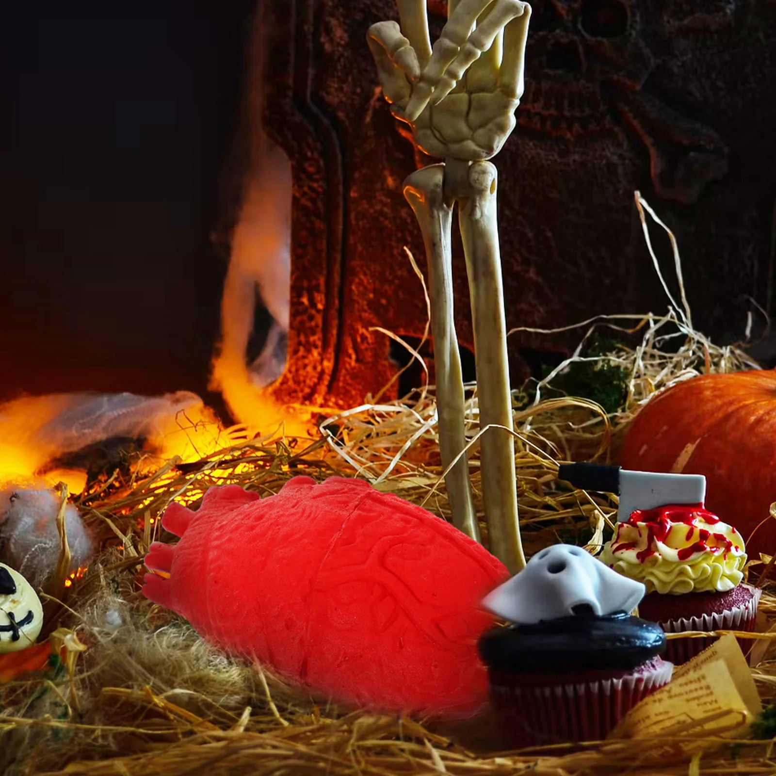 

Halloween Body Organ Prop Premium Plastic Material Durable Practical Horror Props Turn Room Into Horrific Movie Scene