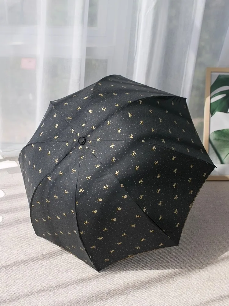 Deep Arched Sun And UV Protection Princess Umbrella With Vinyl Folding For Both Rain And Sunshine, Women's Sun Umbrellas