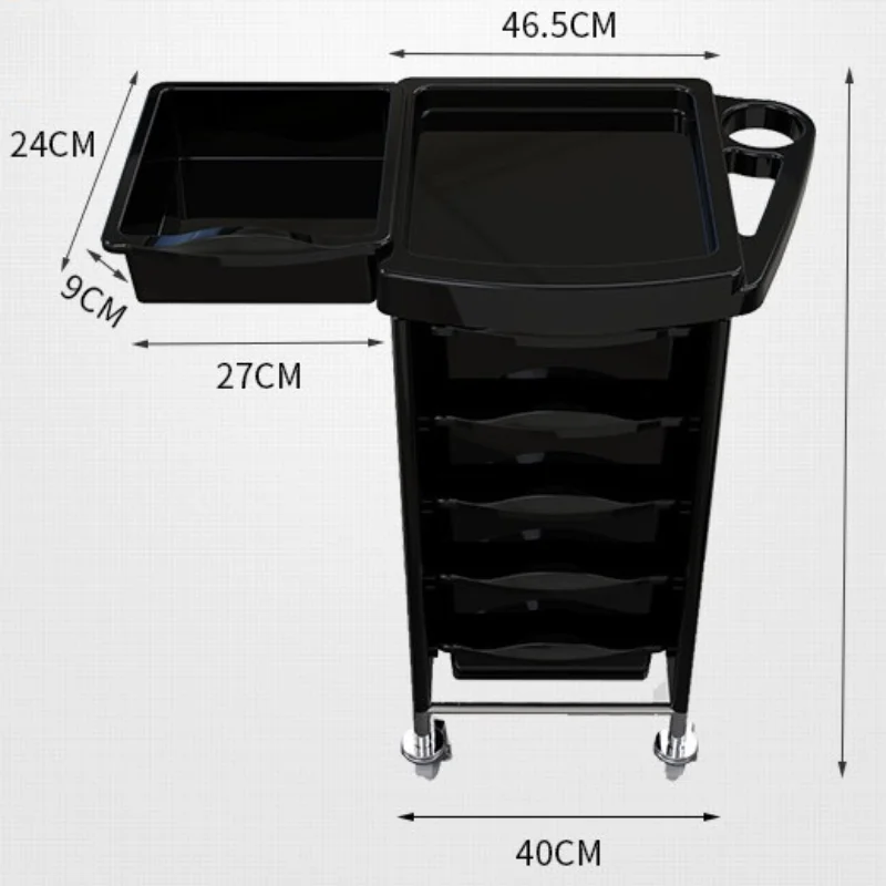 Carrito Con ruedas para decoración de salón de belleza, ruleta médica, almacenamiento profesional, cajón Con ruleta