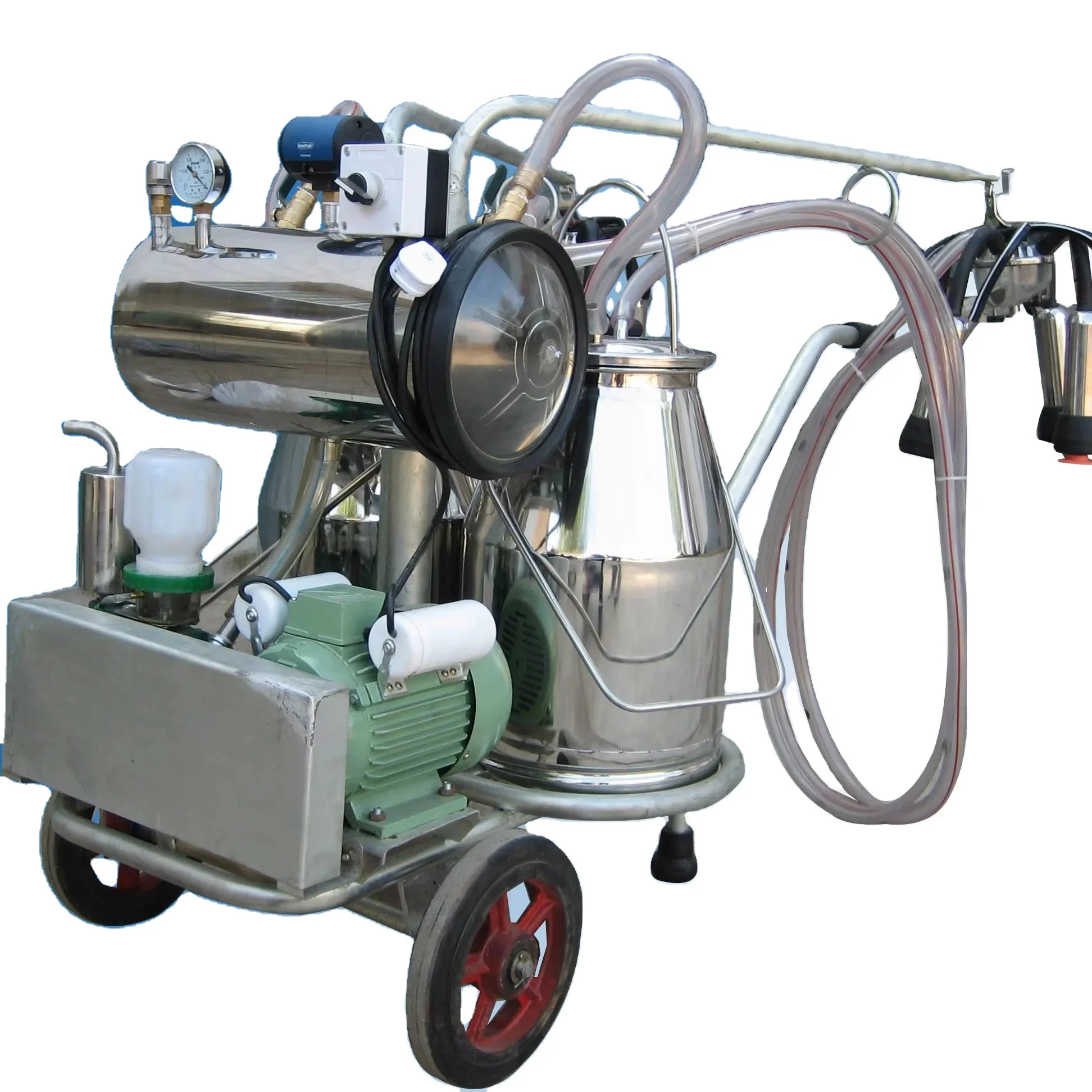 New Durable Fully Automatic Portable Milking Machine for Large Dairy Farms Mobile Apparatus for Cow Milking