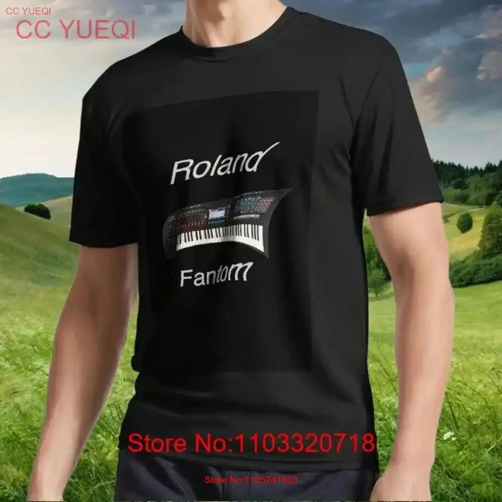 New Roland Fantom Splash Active T Shirt Logo American Funny S to 5XL vintage Washed Stretched fashion Slightly
