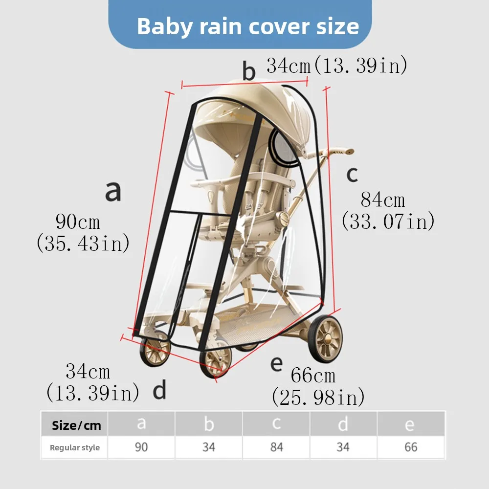 Passeggini trasparenti Copertura antipioggia Antivento Impermeabile Carrozzina per bambini Copertura antipioggia Viaggio Vista nobilosta Passeggino impermeabile