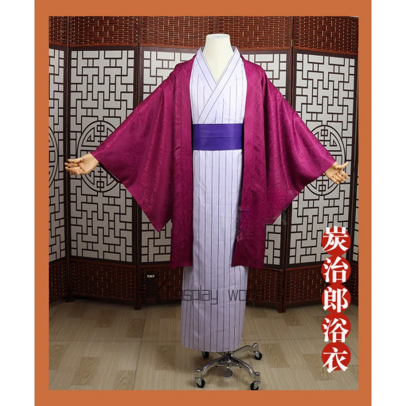 Anime Kanroji Mitsuri Kamado Tanjirou mujeres hombres Cosplay disfraz Demon Slayer Kimetsu No Yaiba uniformes ropa de fiesta de Halloween
