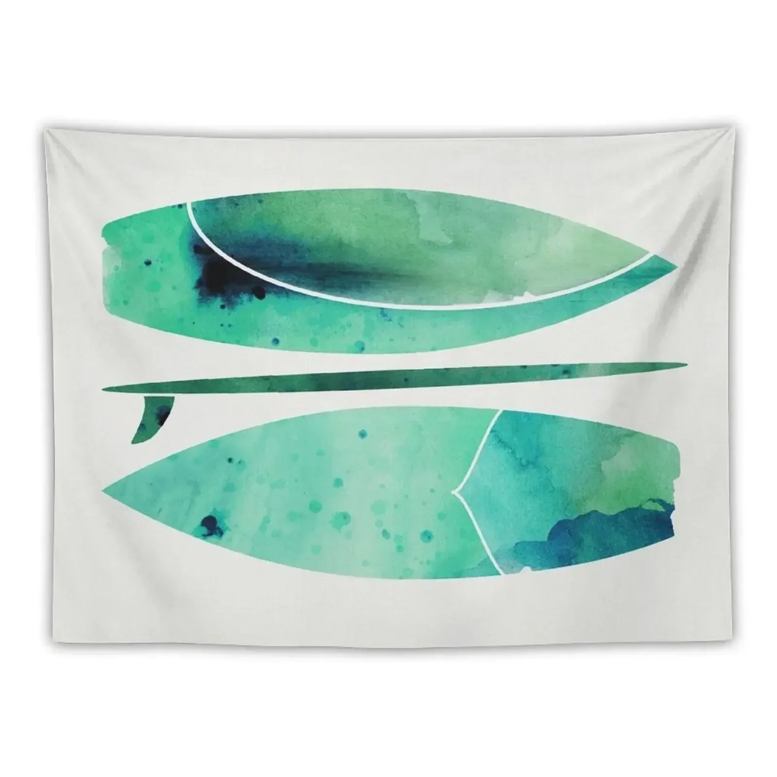 

Watercolor Surfboard Painting Tapestry Decorative Paintings Bedroom Deco Tapestry