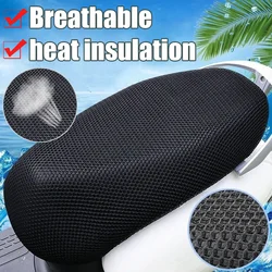 Electric Motorcycle Breathable Seat Cover 3D Mesh Summer Heat Insulation Waterproof Pad Seat Cushion Honeycomb Mesh Cover