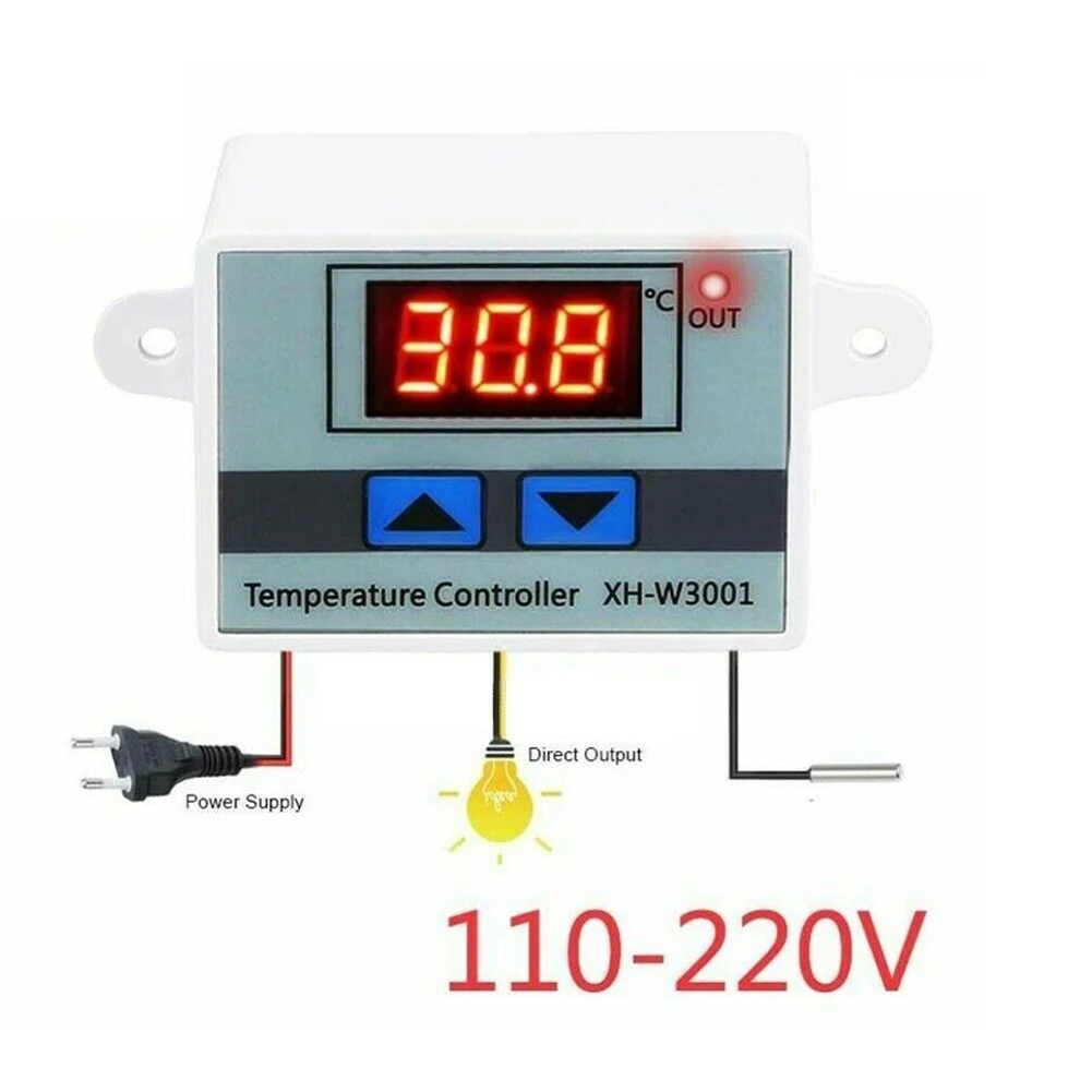 

XH-W3001 Digital Control Temperature Microcomputer Thermostat Switch Thermometer New Thermoregulator AC 110V 220V