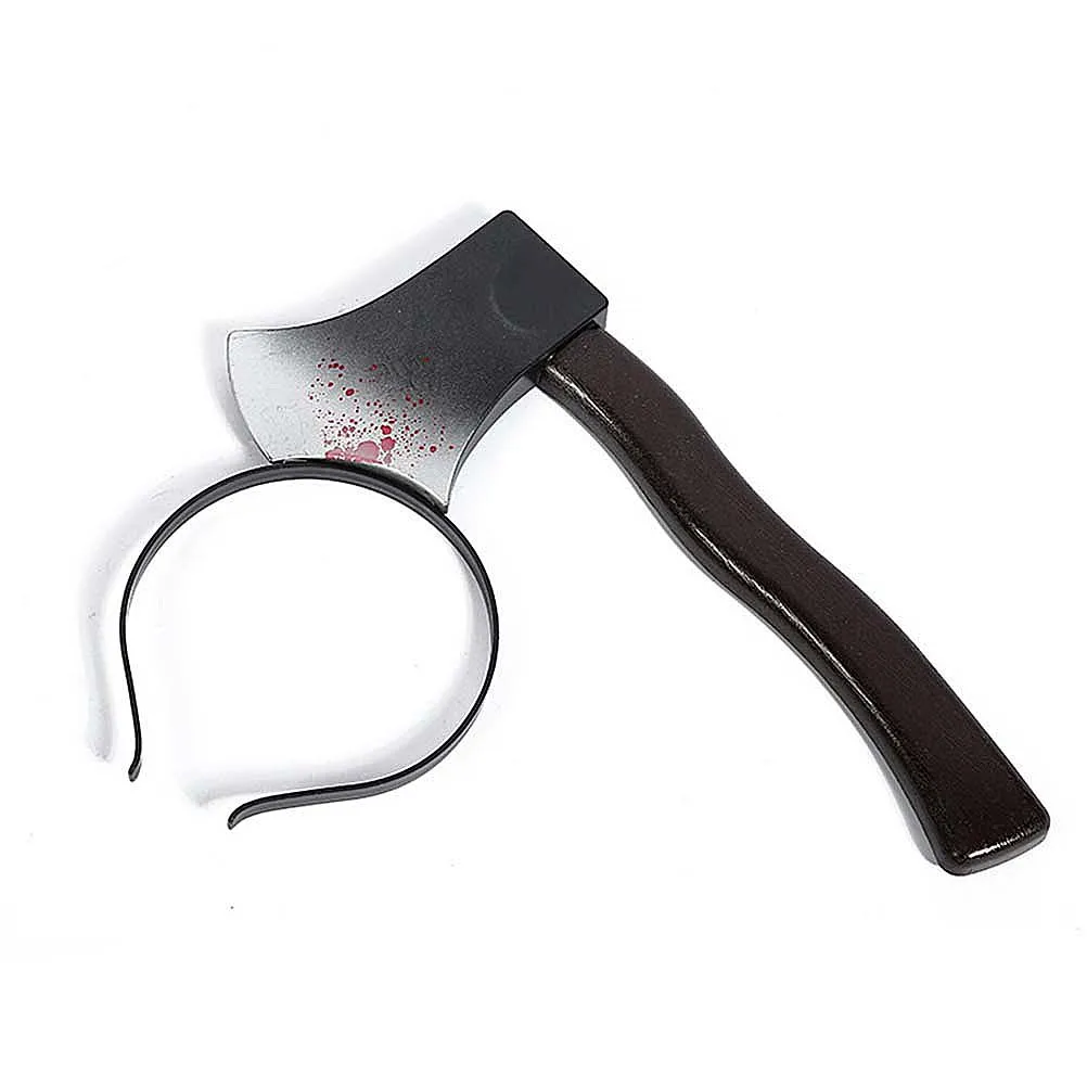 

4 Pcs Make up Horror Headband Props Hatchet Axe Party Plastic Halloween Through