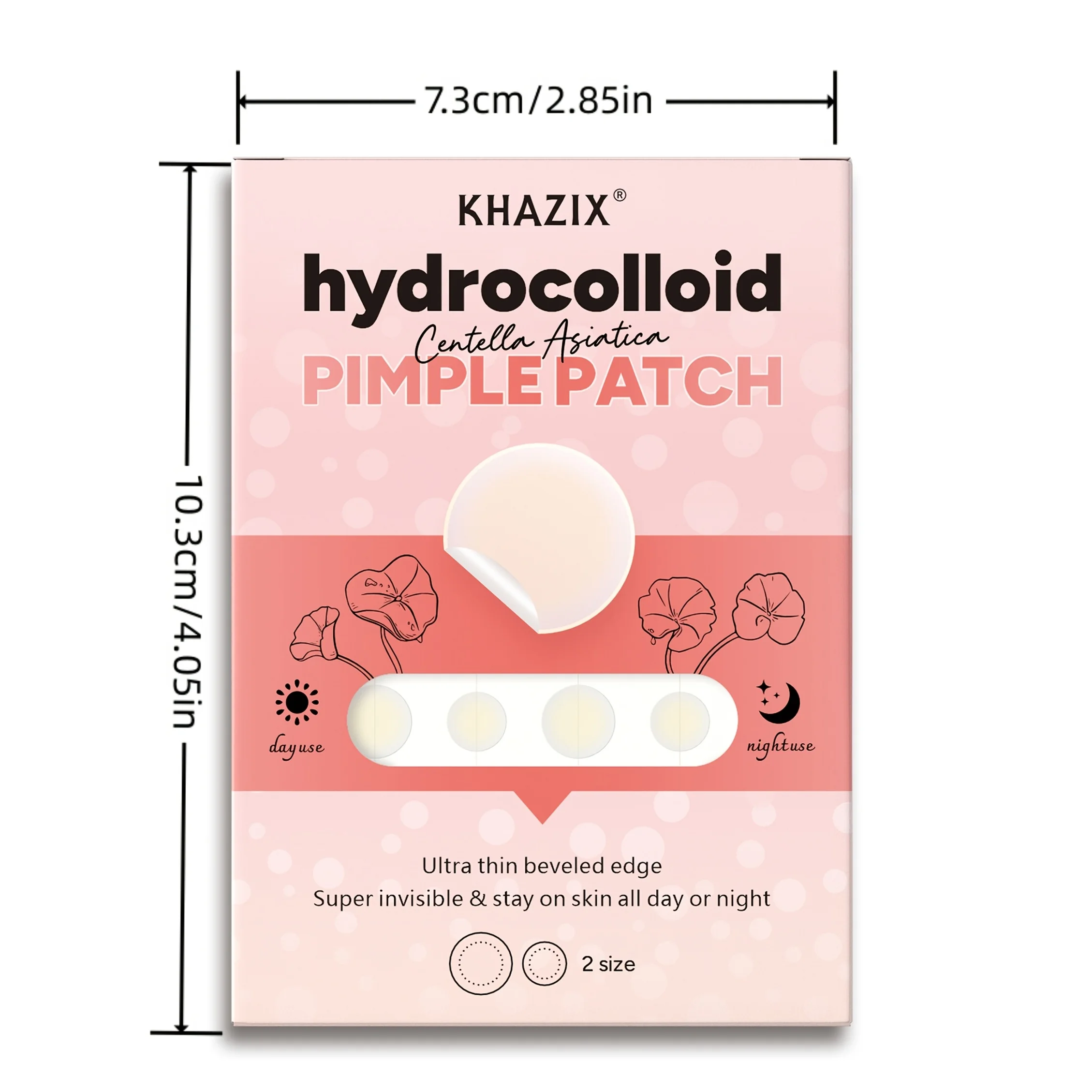 377 PCS Circular Hydrogel Acne Patches |Contain Comfrey | Waterproof, Breathable, Non-irritating |Includes Cleaning Cotton Swabs