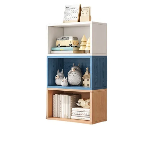 

Floating window storage cabinet combination lattice cabinet bookshelf storage rack Simple multi-layer bedroom Floor storage