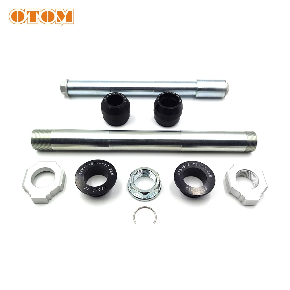 OTOM Motorcycle Front Rear Axle Bushing Hub Liner Chain Adjusting Nut For KEWS K16 K18 NC AVANTIS ENDURO 300 PRO WHEEL SPINDLE