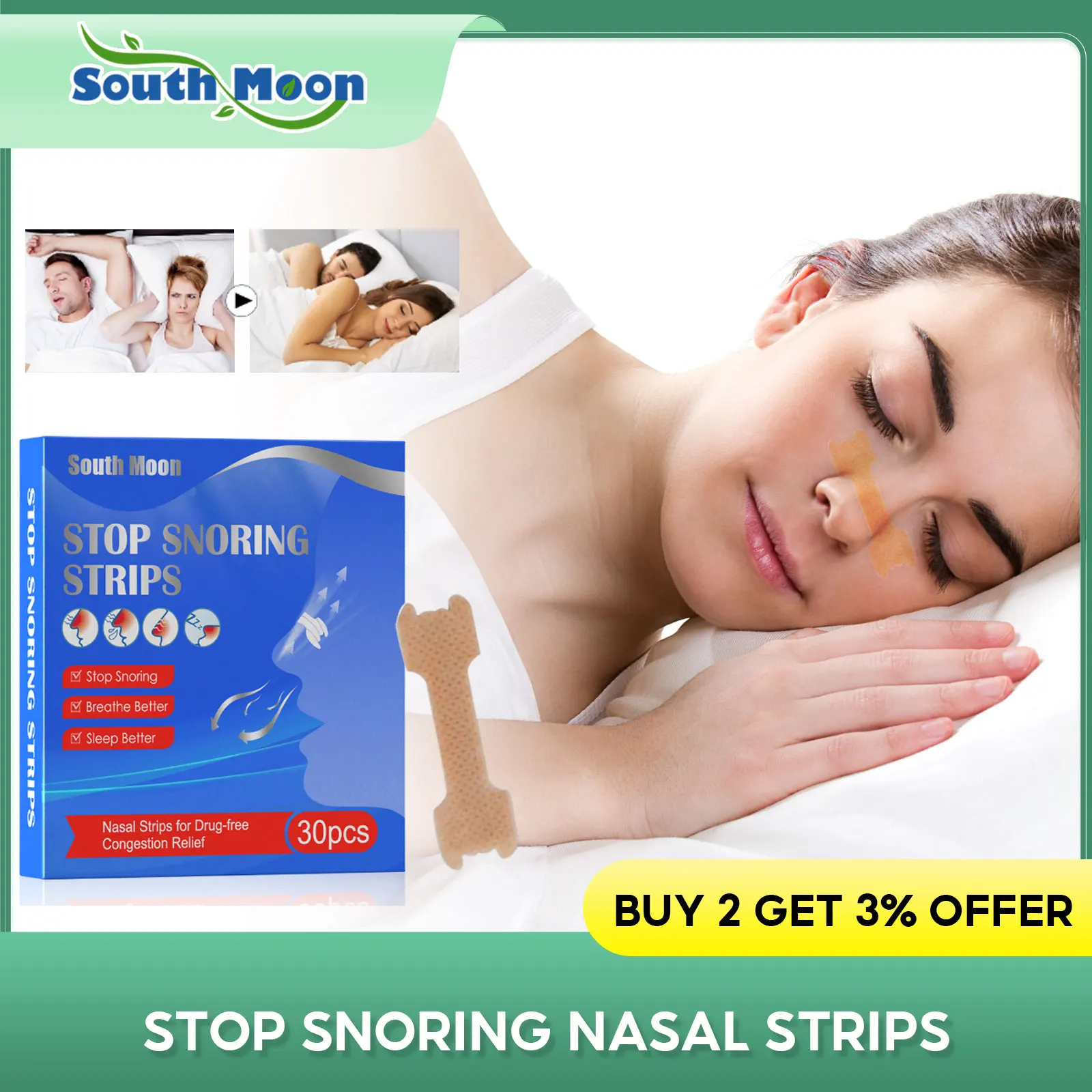 

Breath Nasal Strips Right Aid Stop Snoring Good Sleeping Better Nose Breath Reduce Stuffy Nose Dry Mouth Snoring Prevention Care