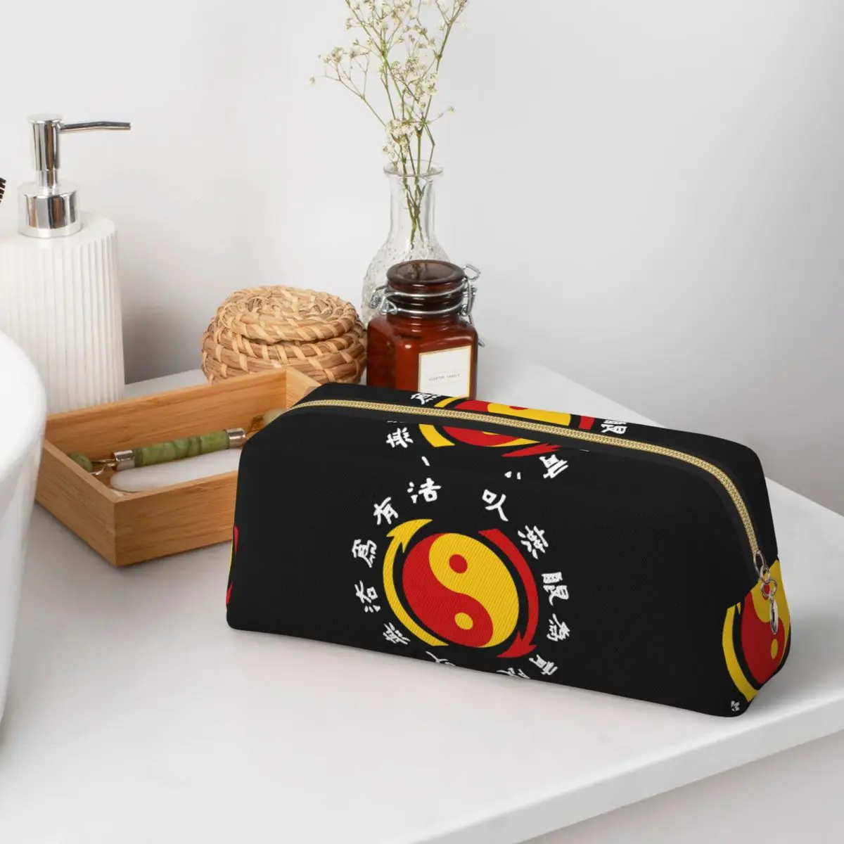 

JKD Jeet Kune Do Logo Pencil Cases for Student School Pen Box Pencil Bag Large Capacity Pencil Pouch Pen Holder
