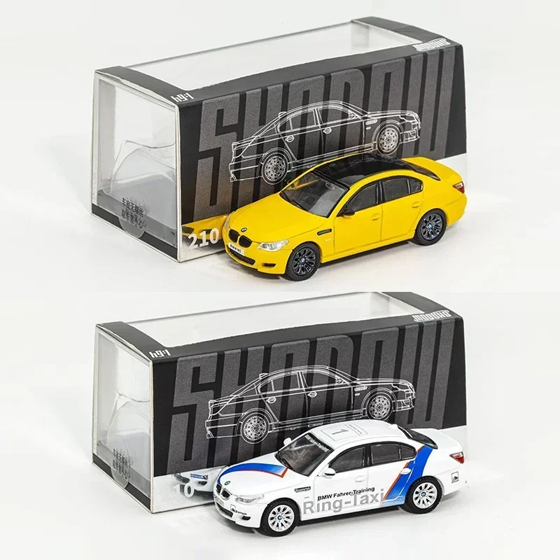 

SHADOW In Stock 1:64 Sedan M5 E60 Ring Taxi Racing Yellow Diecast Diorama Car Model Collection Miniature Toys