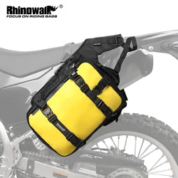 Rhinowalk 2pcs Motorcycle Side Bags And Bag Base Universal Waterproof 6L/8L/10L/15L Motor Saddle Pannier Bag for Most Motors