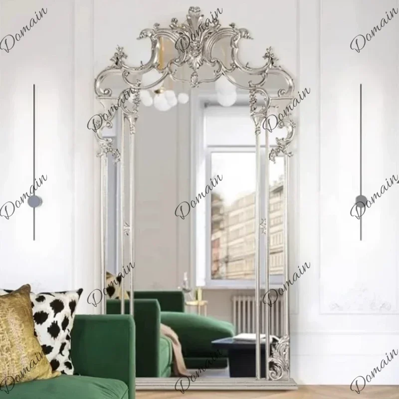 Apartment Gold Standing Decorative Mirrors Bed Room Design Arched Mirrors Full Body Princess Dekoracyjne Lustra Home Decorations