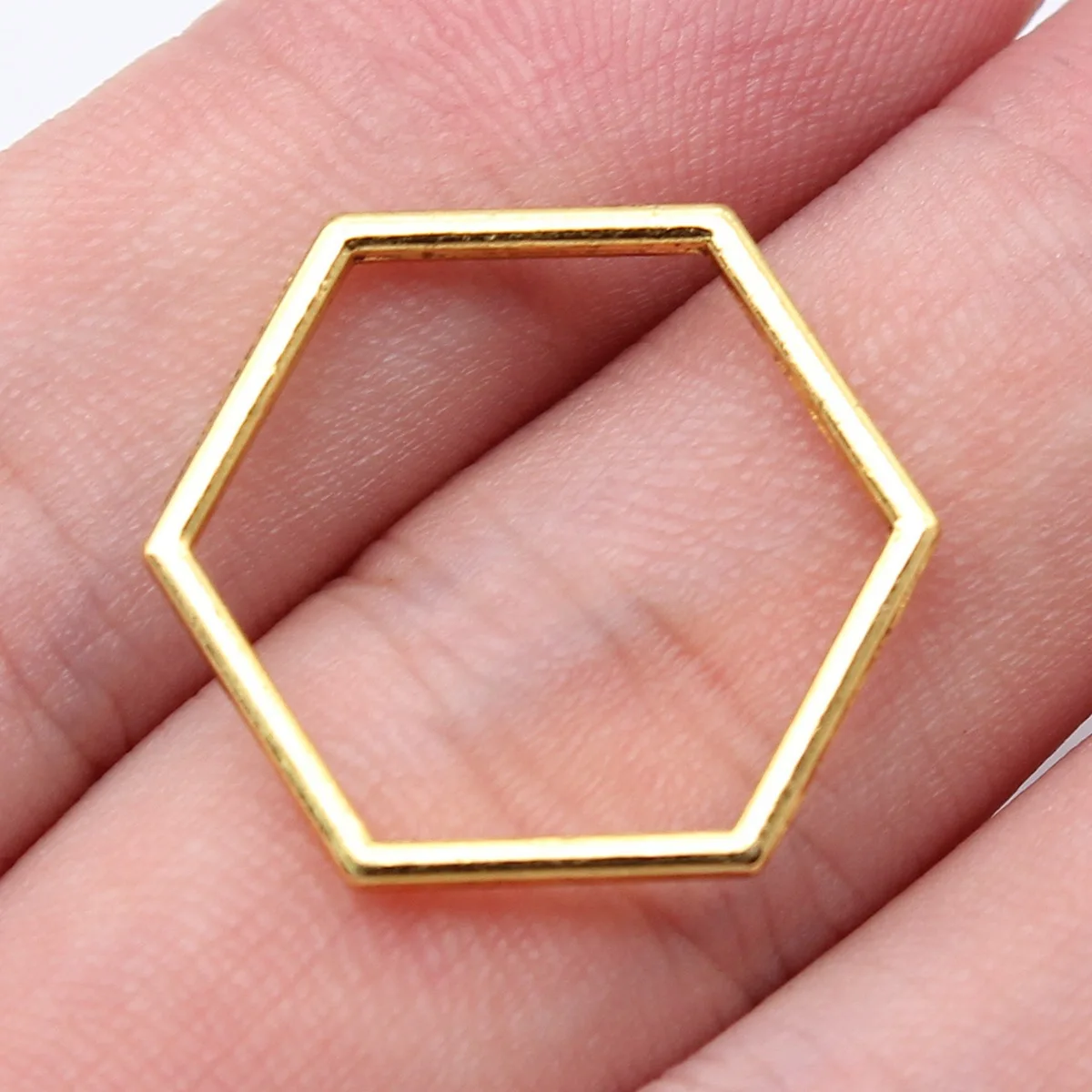20pcs 20x20mm 2 Colors Antique Silver Color Antique Gold Color Hexagonal Honeycomb Charms Jewelry Making Accessories