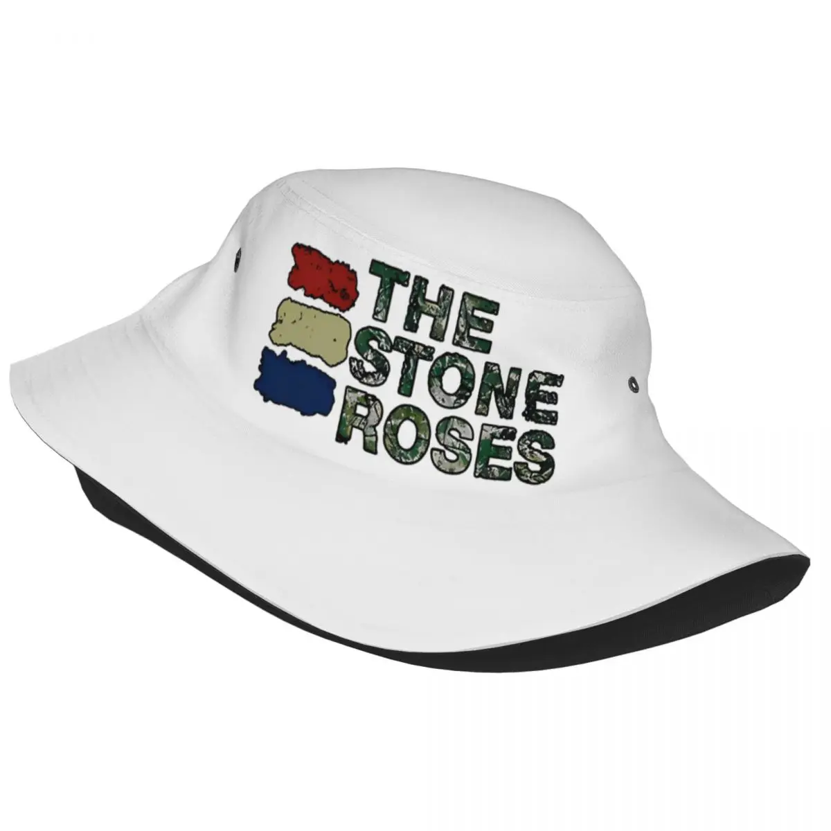 The Stone Roses Funny Fisherman Hats For Unisex Soft Fold Travel Hiking Caps Hawaii Custom Sunscreen Hats