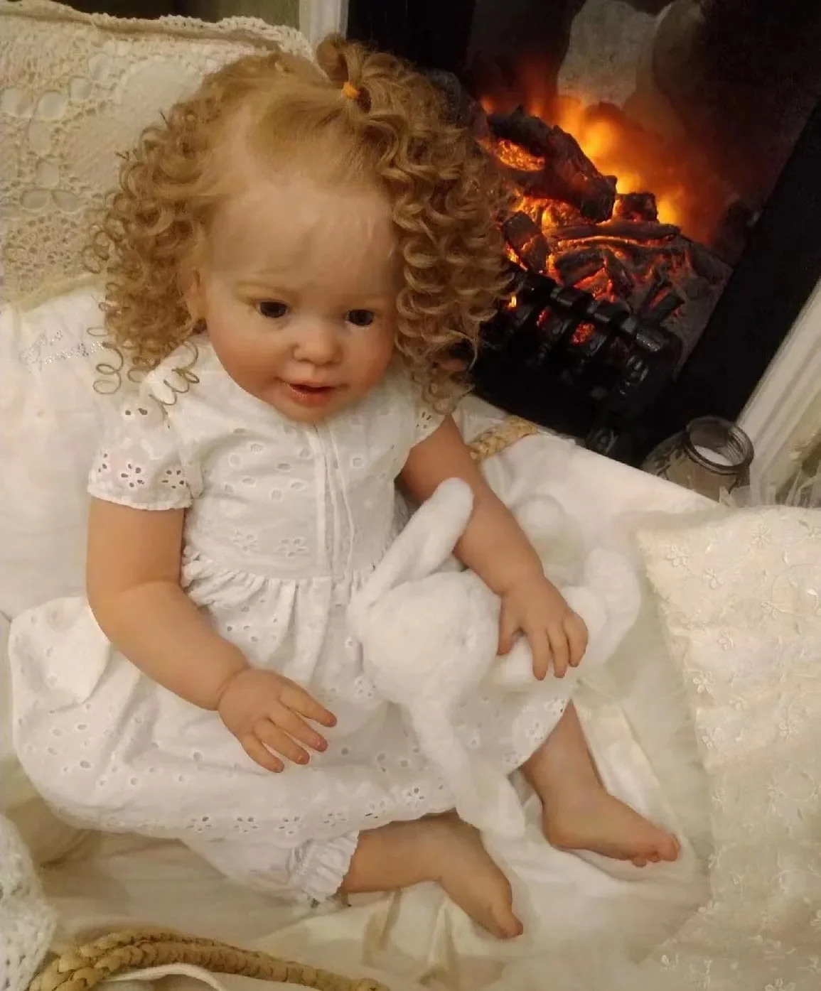 DLS Customized exclusive Supply 28inch Reborn Baby Katie Marie With Hand-Rooted Hair Already Finisehd Doll Christmas Gift