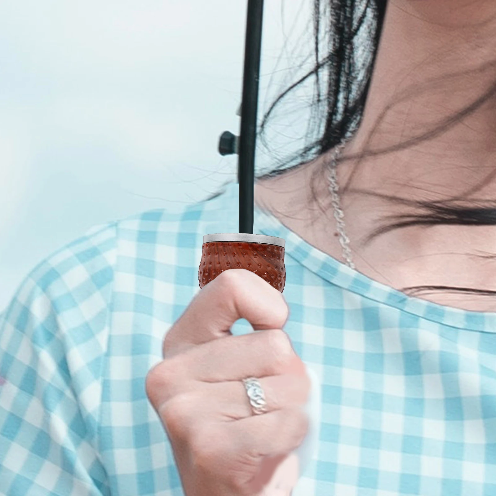 

2Pcs Folding Umbrella Handle Replacement Anti-Slip Plastic Grip Suitable 15-16mm Screws Durable Rain Uv Umbrella Accessory