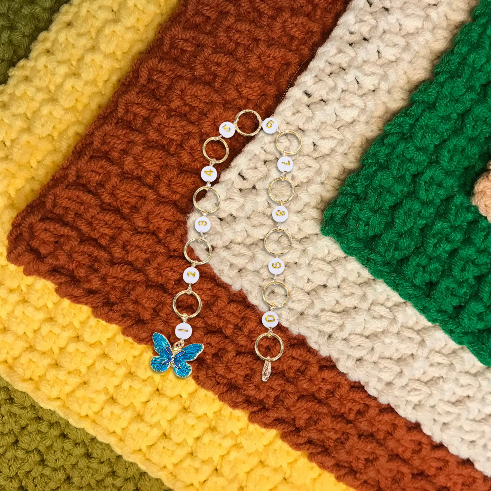 

Подвеска-бабочка, счетчик рядов, маркер для вязания крючком, инструмент, аксессуары для вязания