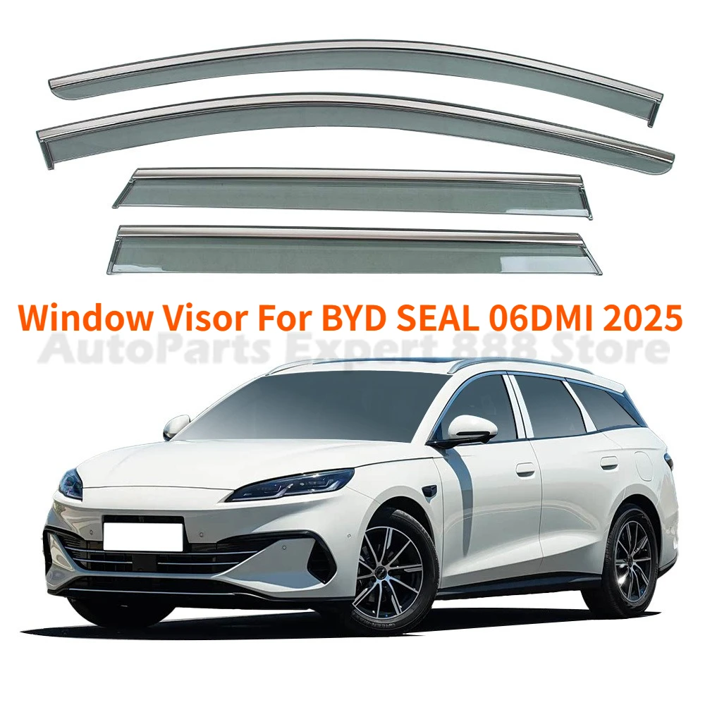 Weather Shield Window Visor For BYD SEAL 06DMI 2025 Car Accessories Rain Guard Deflector Windshield Rain Eyebrow Awning Trim