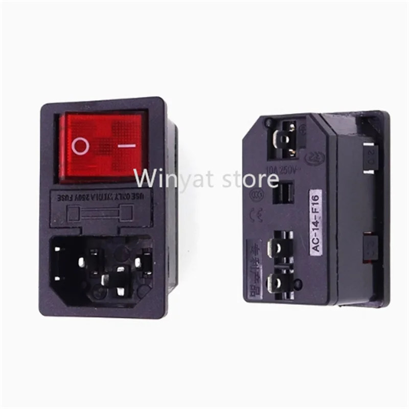 AC Integrated Power Socket AC-14-F16 Socket + switch AC-14 2.0  AC01+KCD4 - view 5
