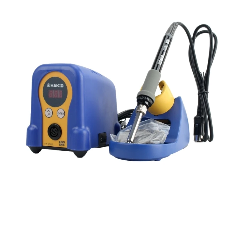 Hakko FX 888D Soldering Station With FX 8801/8805 Handle T18/T19 Soldering Iron Tips A1560 Ceramic Heating Core Welding Wire