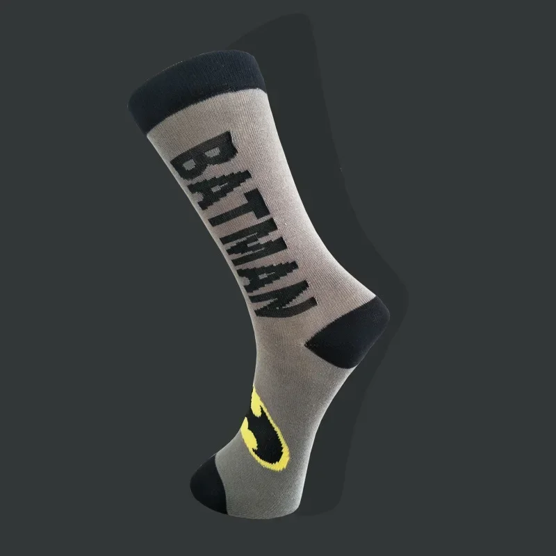 Batman Anime Socks Men Personality Funny Cotton Socks Hip Hop Novelty Sokken Non-slip Breathable Unisex Women Skateboard Socks