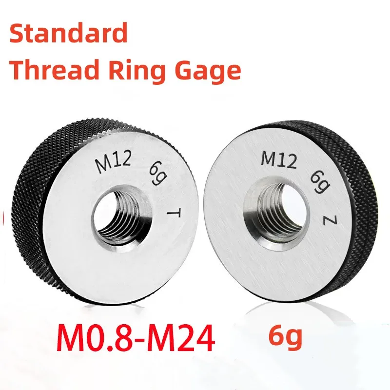 

1SET(1*GO+1*NOGO)Standard Metric Thread Ring Gauge Accuracy 6g Measure Tool M0.8M2M3M5M6M10M12M24 X0.2 0.3 0.4 1.25 2.5 3 1.75