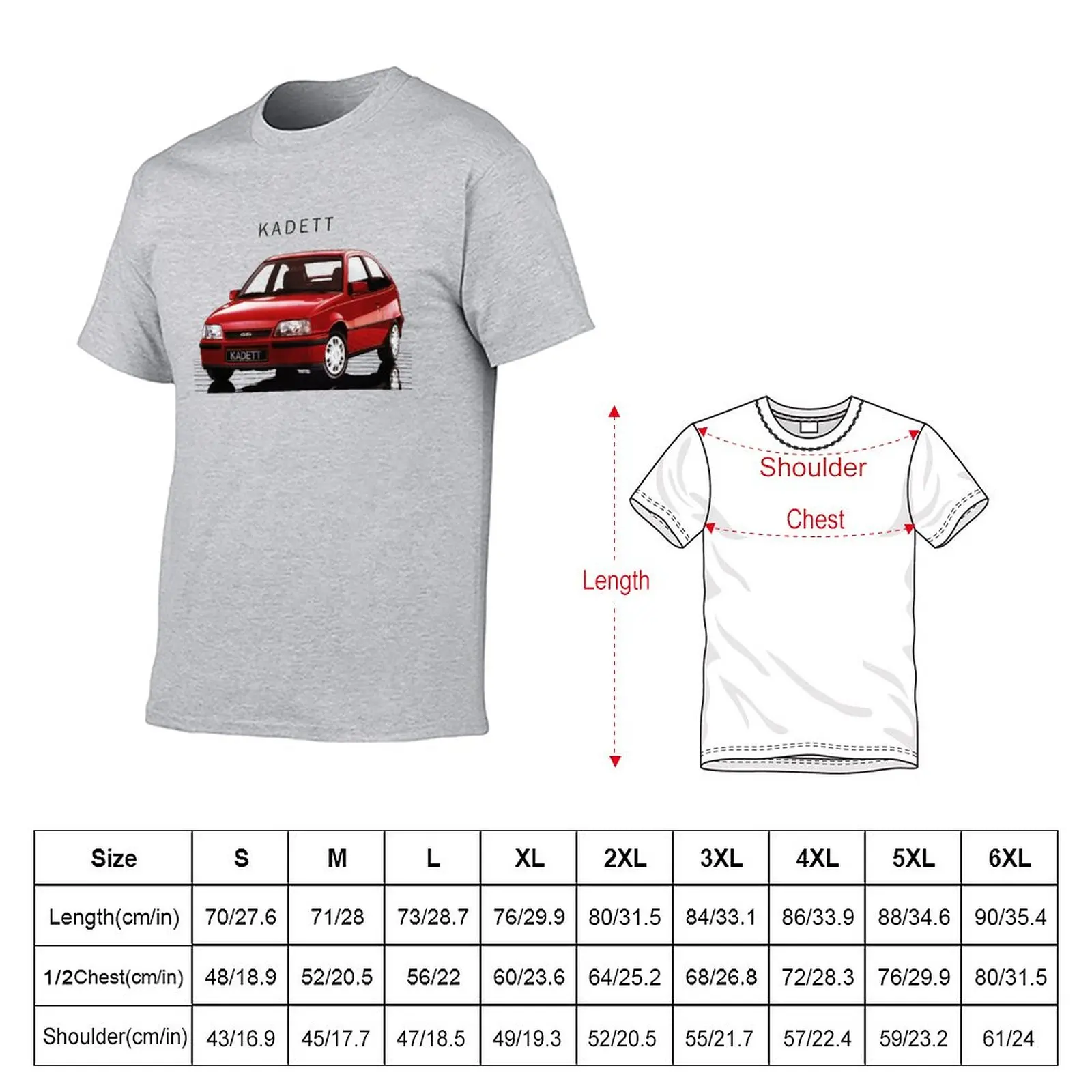 KADETT T-Shirt hippie clothes sweat shirts Aesthetic clothing heavyweight t shirts for men