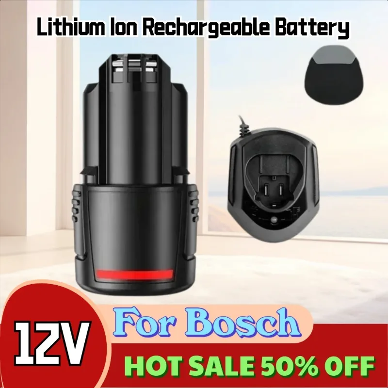 

For Bosch 12V 2000mAh BAT411 Lithium Ion Rechargeable Battery BAT411A BAT412 BAT412A BAT413 Battery Charger
