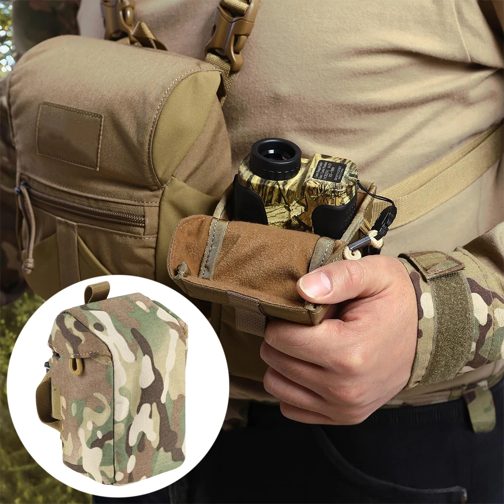 

Tactical Rangefinder Bag Pack Multifunctional Camera Telescope Protective Storage Box Molle Sundries Pouch CS Hunting Accessory
