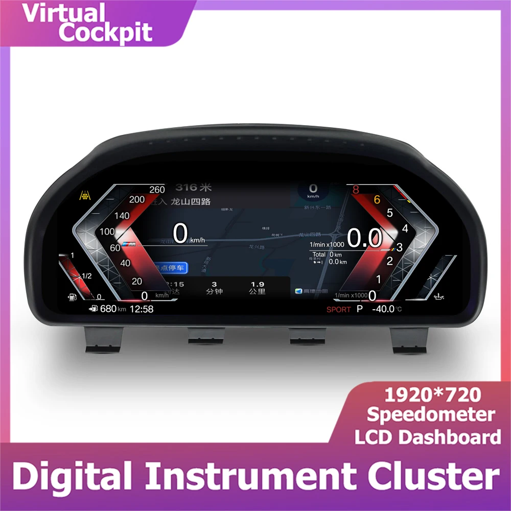 Digital Speedometer CarPlay For BMW 5 6 7 X3 X4 X5 X6 F01 F02 F03 F06 F07 F10 F11 F12 F13 F15 F16 F18 F25 F26 Instrument Cluster