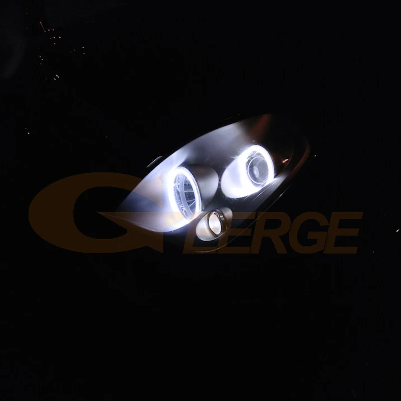 For Ssangyong Rexton 2003 2004 2005 2006 2007 2008 2009 2010 2011 2012 Day Light Ultra Bright COB Led Angel Eyes Kit Halo Rings view 5