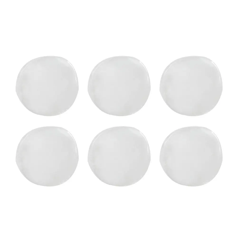 6Pcs Transparent Drum Dampening Gels Set Solid Muffling Silicone Pads for Drum Kit Snare Cymbal Tone Recording