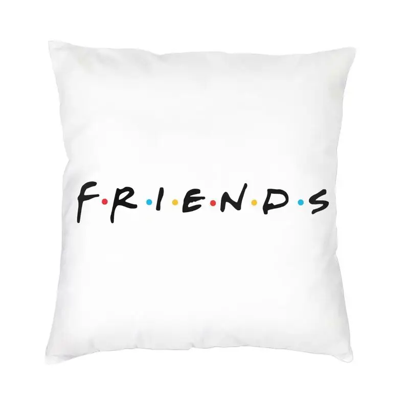 Luxury Friends Logo Throw Pillow Cover Decoration Custom Square Classic TV Show Cushion Cover 45x45 Pillowcover for Sofa