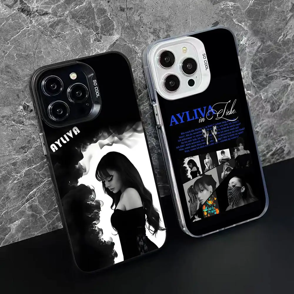 패션 아일리바 모바일 폰 케이스 아이폰 17 16 15 14 13 12 11 X XR XS 8 7 프로 맥스 플러스 반투명 컬러 커버 예쁜 디자인