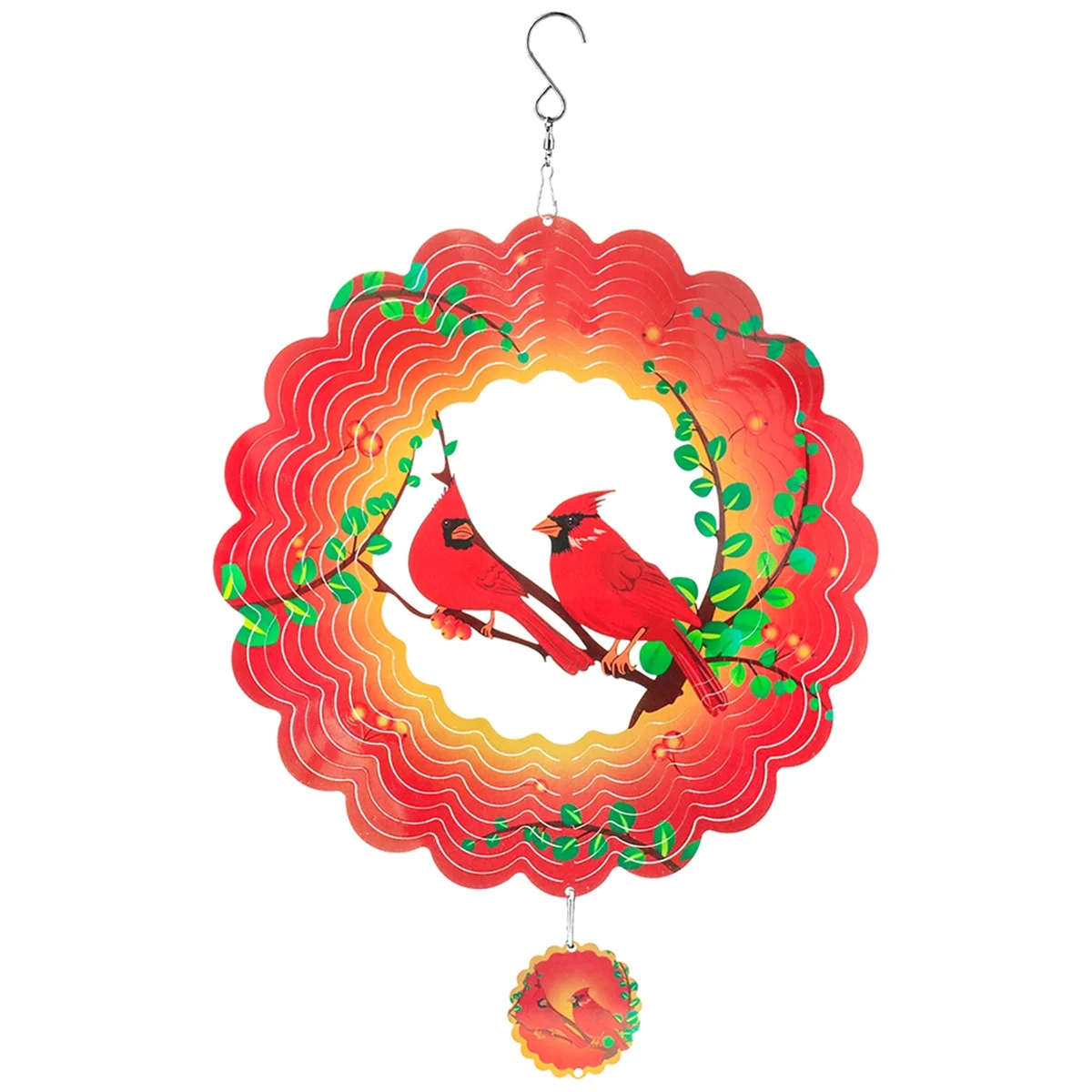 

Linnet Wind Spinner Металлические 3D вращающиеся колокольчики Наружное украшение